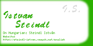 istvan steindl business card
